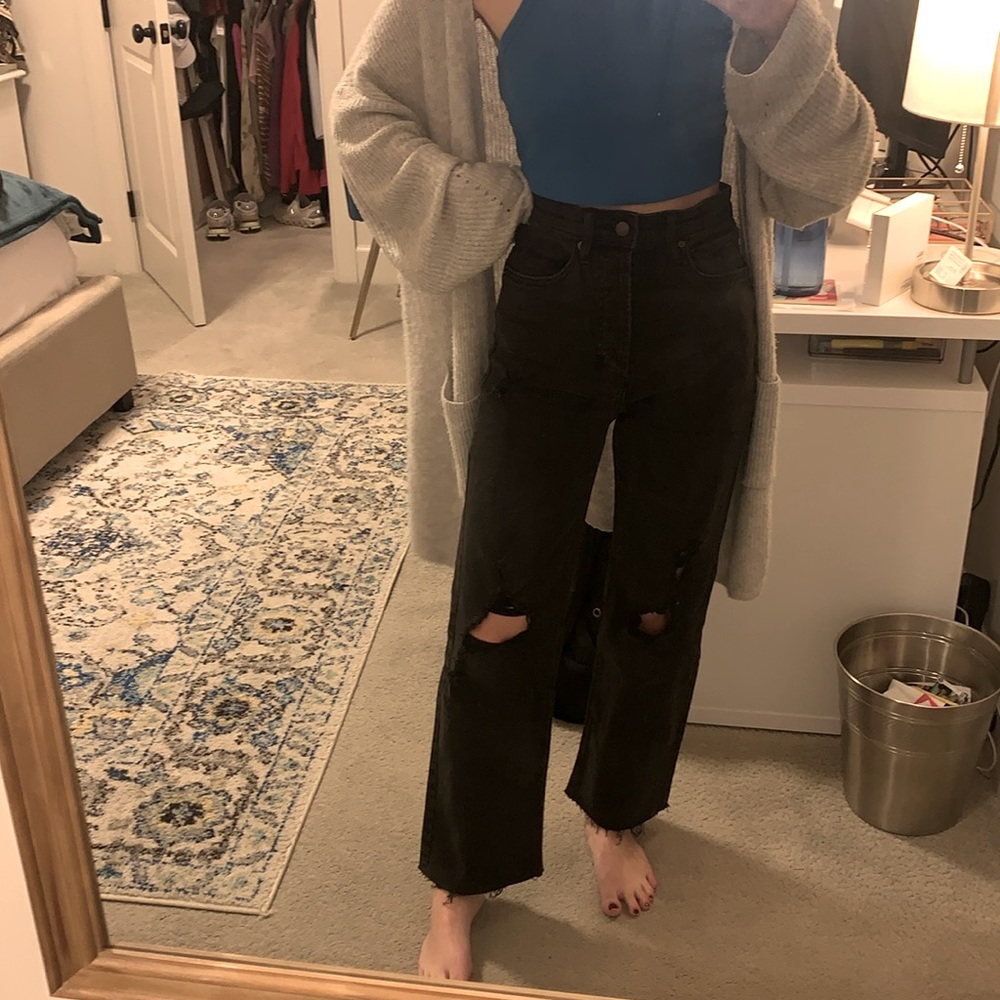 Wild fable distressed mom jeans
